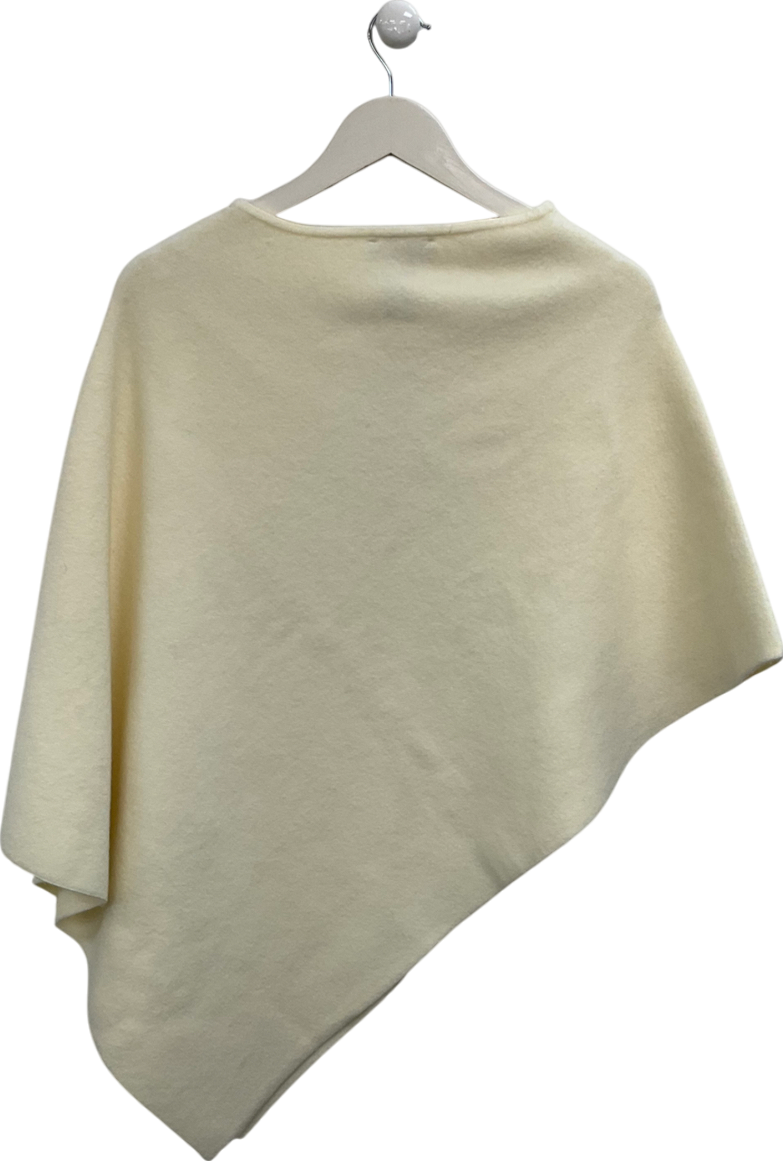 ZARA Cream Wool Look Poncho UK M