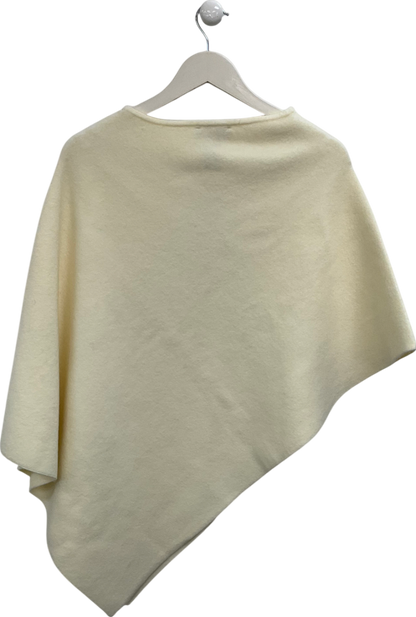 ZARA Cream Wool Look Poncho UK M