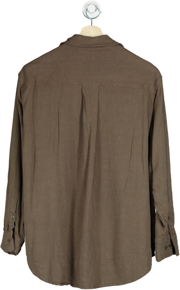 Weekday Brown Casual Shirt UK S
