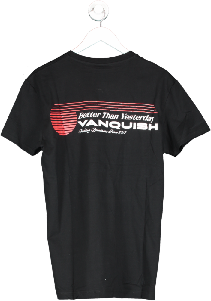 Vanquish Black Athletics Division Fitted T Shirt UK L