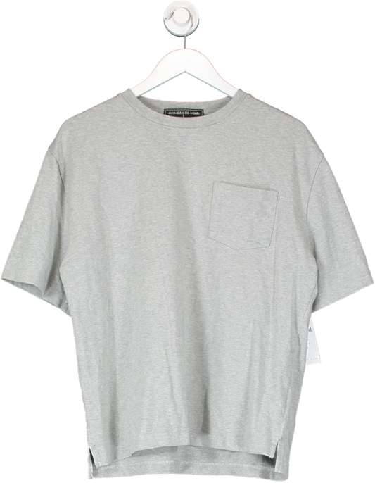 maniere de voir Grey Front Pocket T Shirt UK S