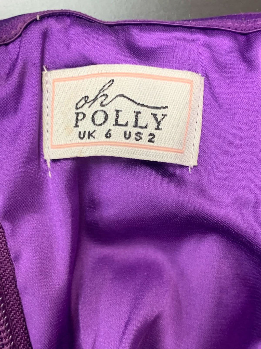 Oh Polly Purple Bodycon Dress UK 6