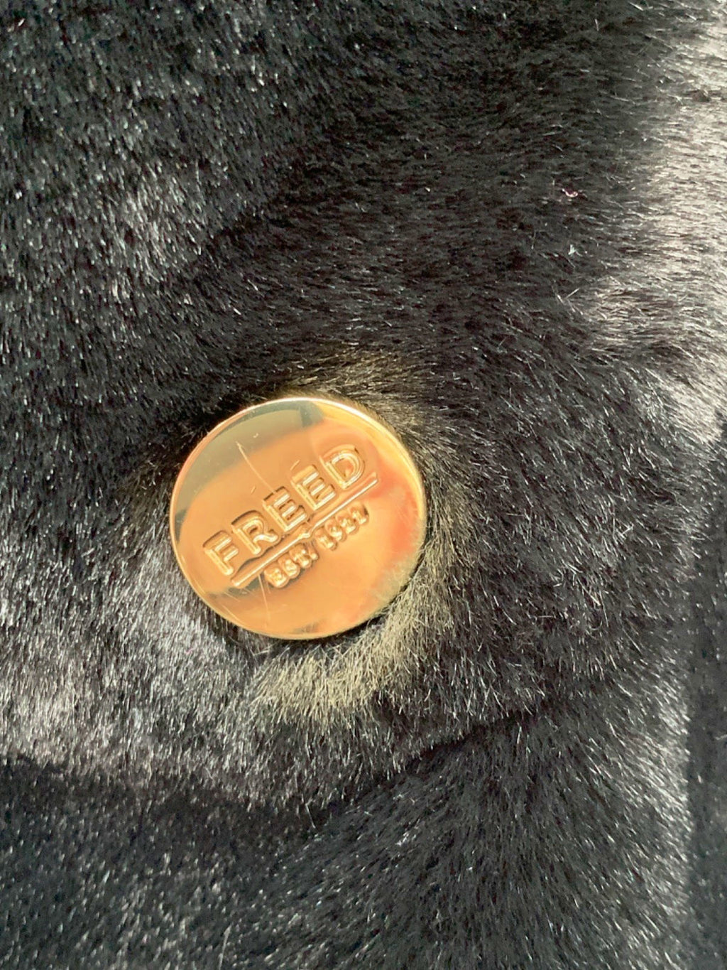 Freed Black Faux Fur Coat UK S/M