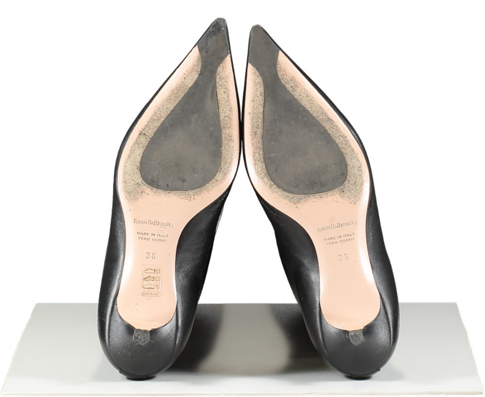 Russell & Bromley Black Sleek Leather Boots UK 5 EU 38 👠