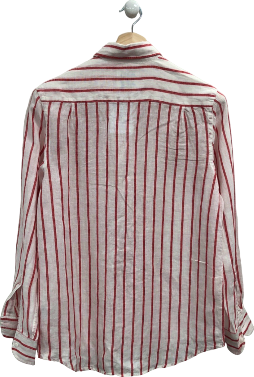 WNU Red Striped Linen Shirt UK 10