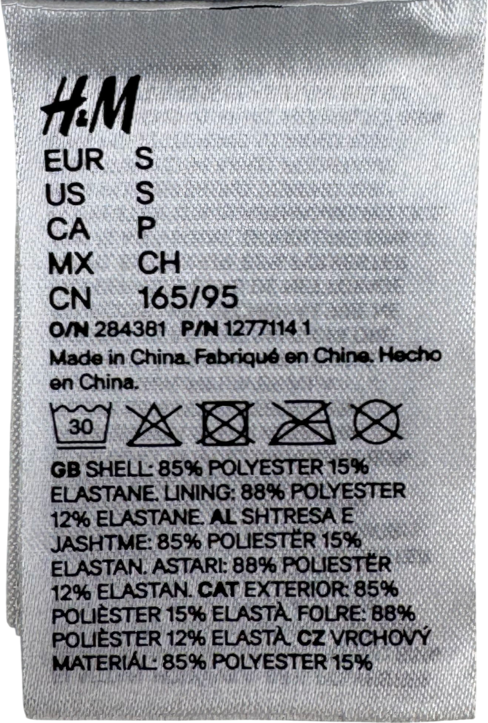 H&M Metallic Shiny Bikini Bottoms UK S