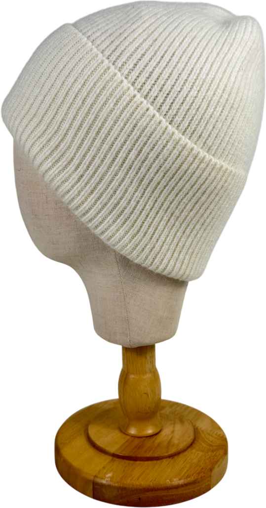 Alvii Cream Beanie Hat One Size