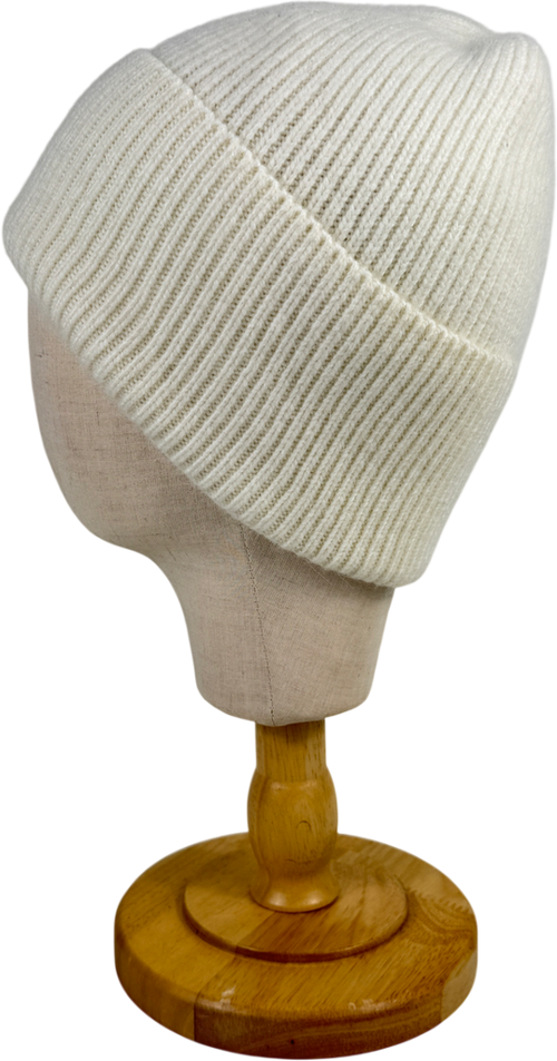 Alvii Cream Beanie Hat One Size