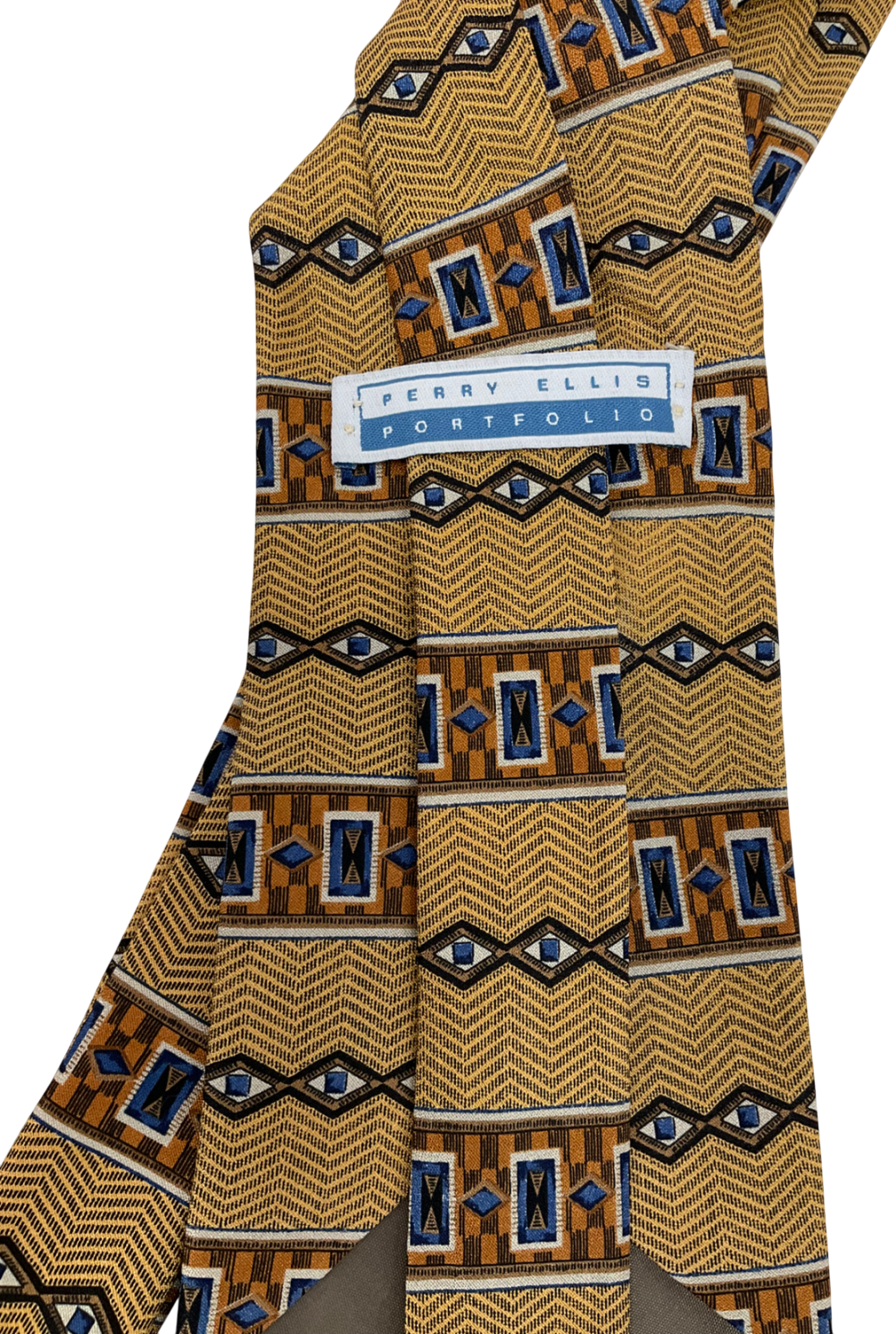 perry ellis Yellow Patterned Tie