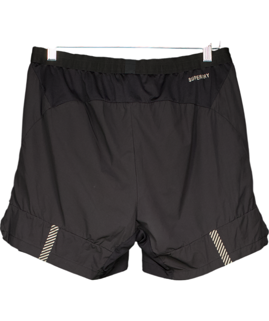 Superdry Black Running Shorts UK M