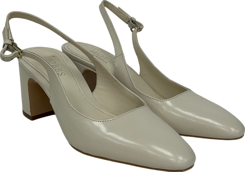 Hobbs Cream Lily Leather Slingbacks UK 3 EU 36 👠