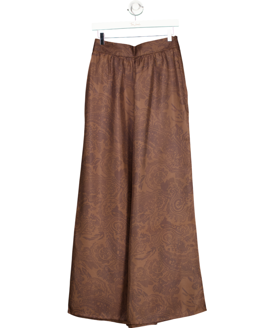 Wiggy Kit Brown Palazzo Pant UK 10
