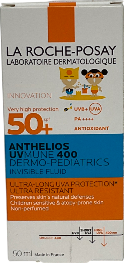 La Roche-Posay Anthelios Uvmune 400 Dermo-pediatrics Kids Ultra Light Invinsible Fluid Spf 50+ 50ml