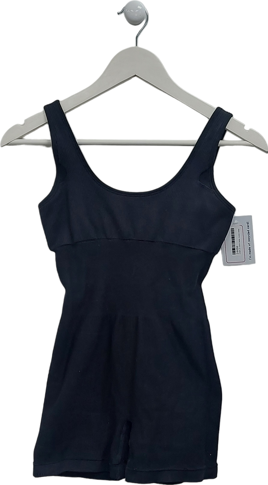 bo+tee Black Wide Strap Unitard UK S