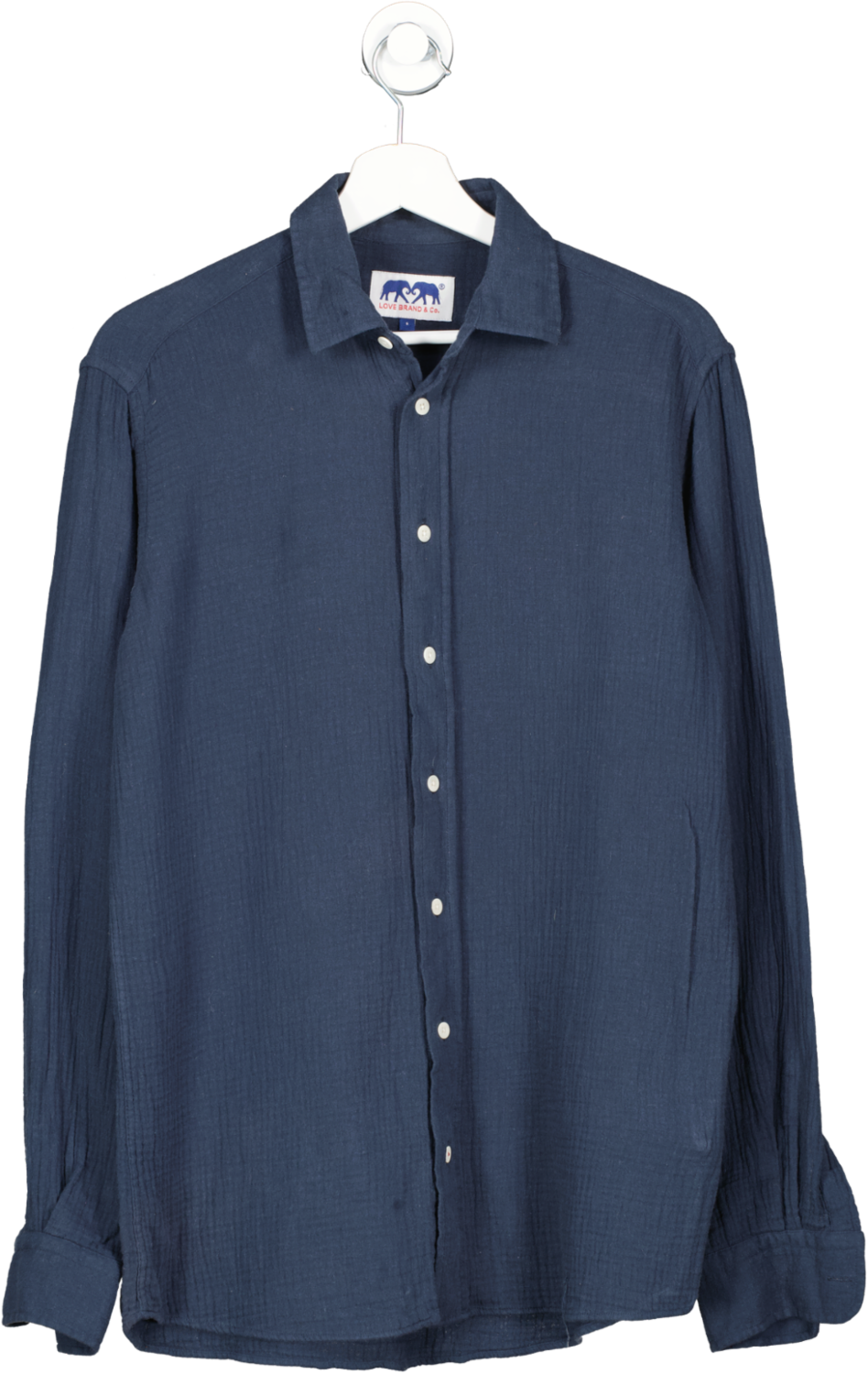 Brand & Co Blue Galliot Cotton Shirt UK S