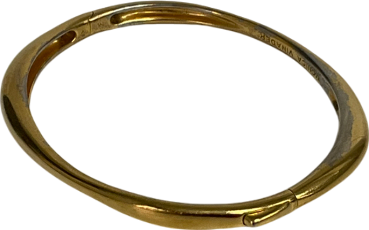 Monica Vinader Metallic Nura Reef Thin Bangle