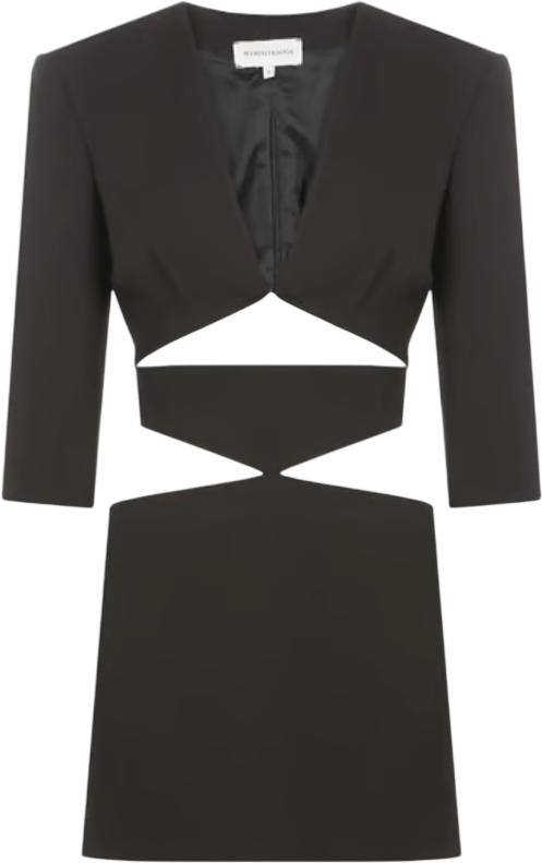 MYBESTFRIENDS Black Lia Mini Blazer Dress UK XS