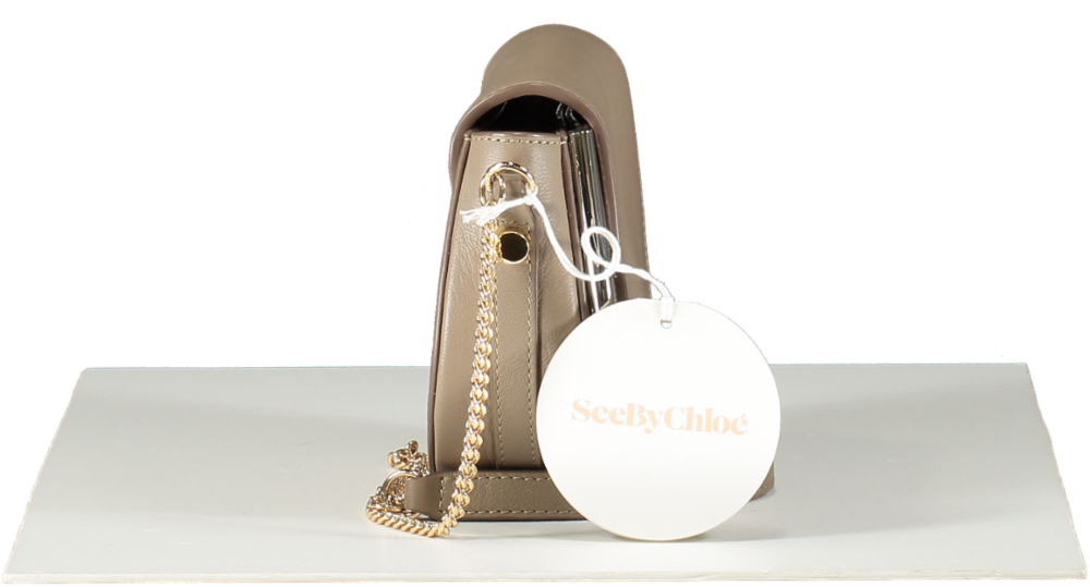 See by Chloé Beige Mara Evening Bag Motty Grey