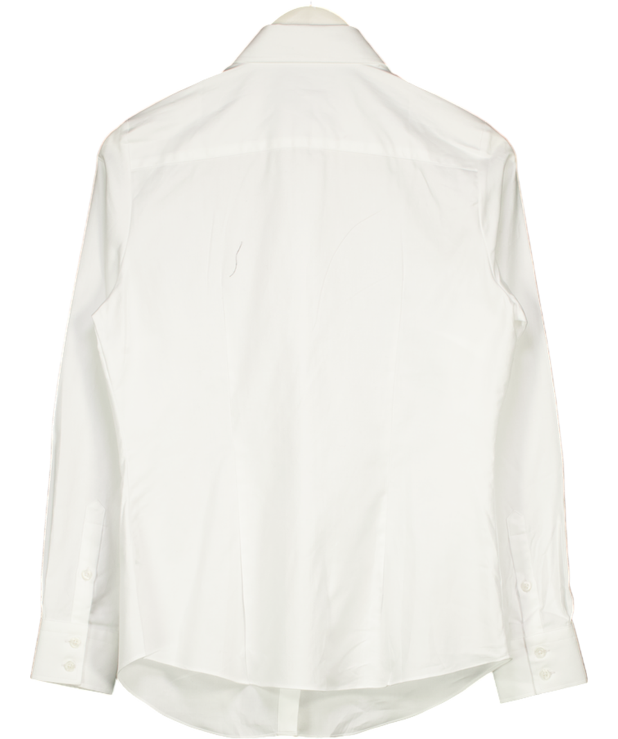 Hawes & Curtis White Semi Fitted Executive Shirt UK 10