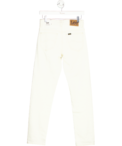 Lee Cream Mid Rise Rider Slim Straight Jeans W26