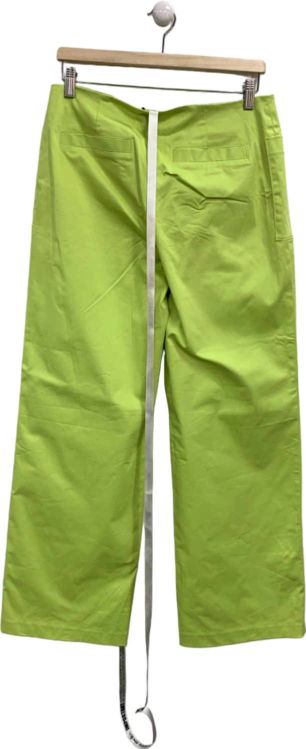 Mistress Rocks Lime Leaf Relaxed Fit Trousers UK M