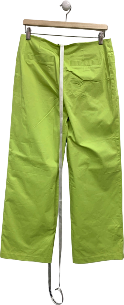 Mistress Rocks Lime Leaf Relaxed Fit Trousers UK M