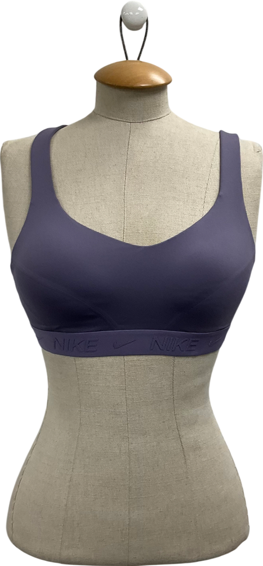 Nike Purple Indy Padded Sports Bra UK S