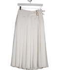 Karen Millen White Pleated Midi Skirt UK 6
