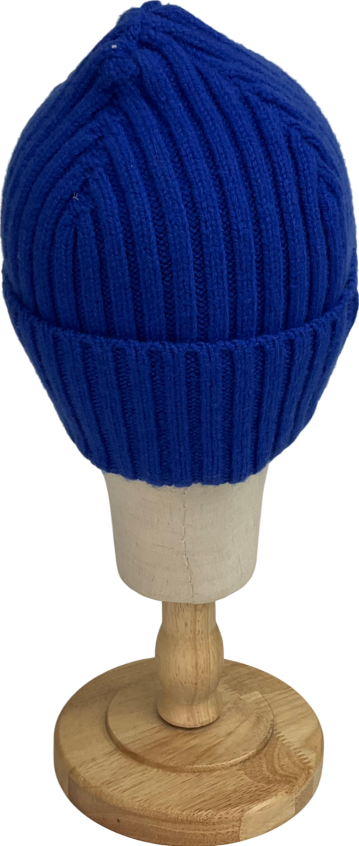 Mackintosh Kemet Electric Blue Wool Beanie UK S