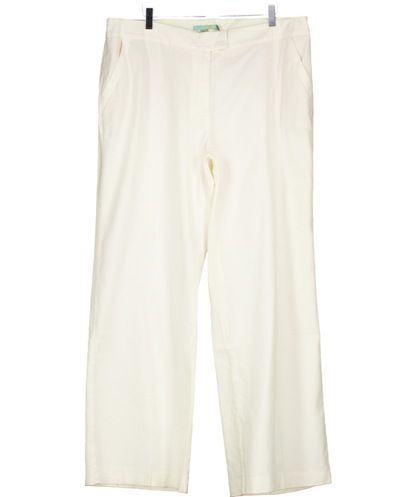 Boden White Mina Linen Trouser UK 18