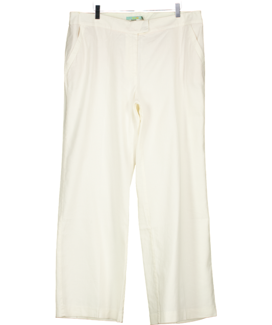 Boden White Mina Linen Trouser UK 18