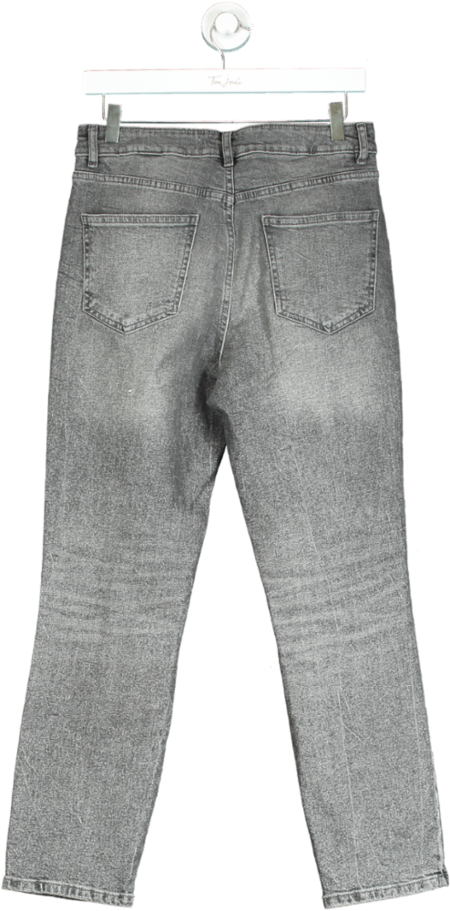 Next Grey Wide Leg High Rise Jeans UK 8