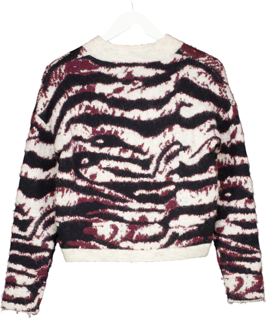 Bimba Y Lola Beige Mohair Wool Sweater UK S