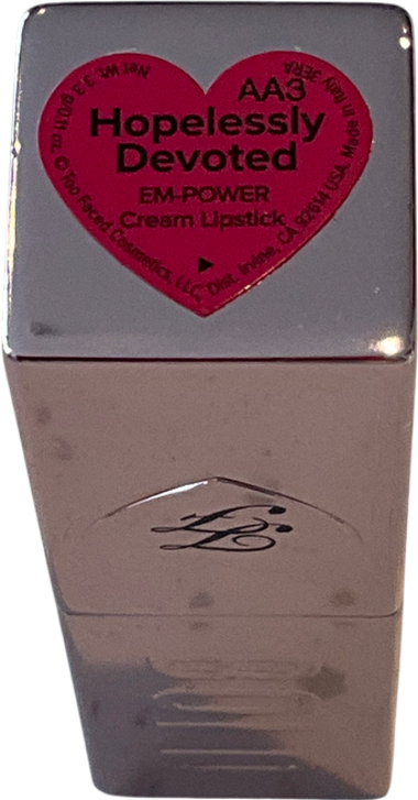 Too Faced Lady Bold Em-power Pigment Cream Lipstick Hopelessly Devoted 3.3g