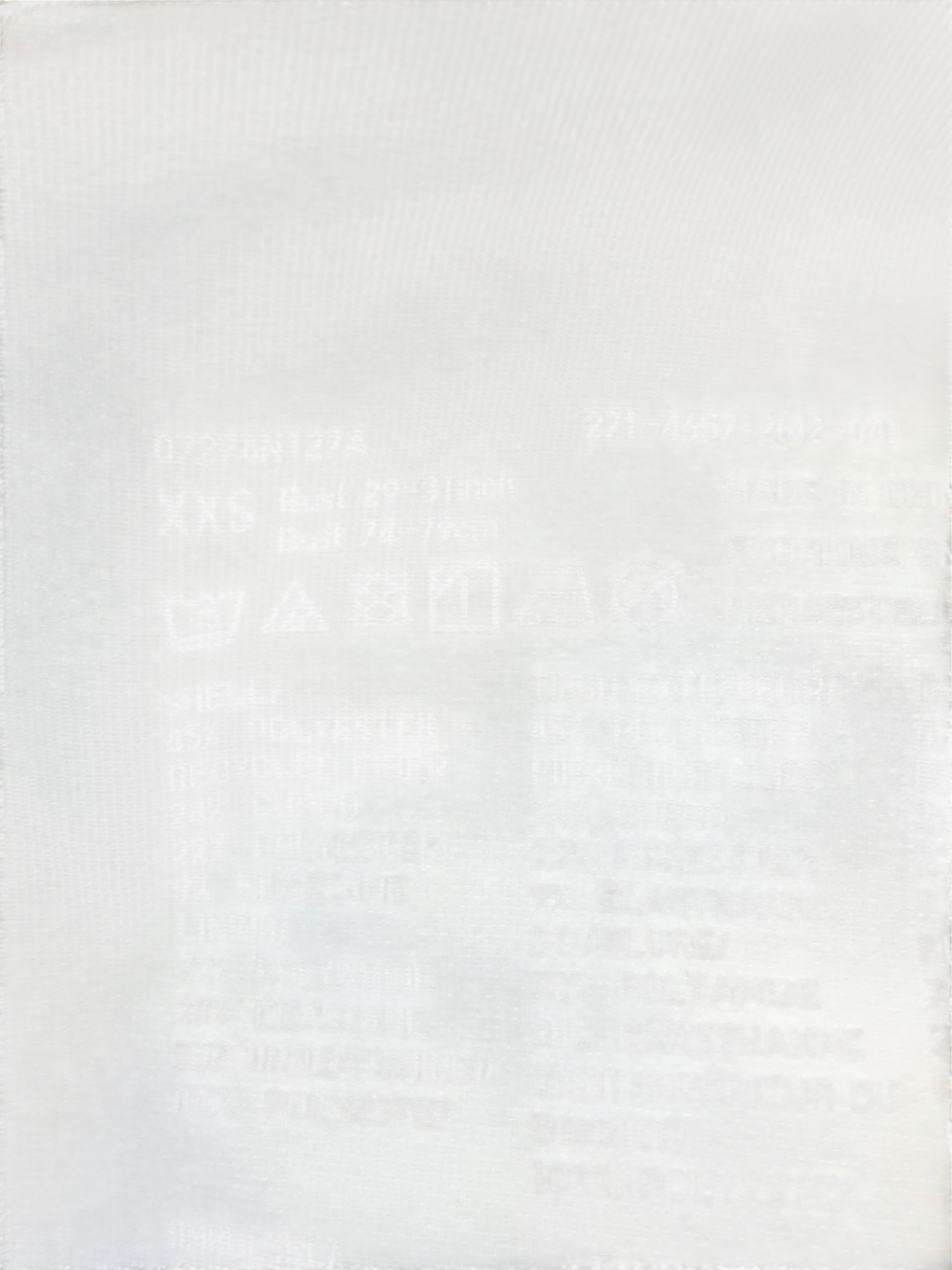 Uniqlo White Padded Vest Top UK XXS