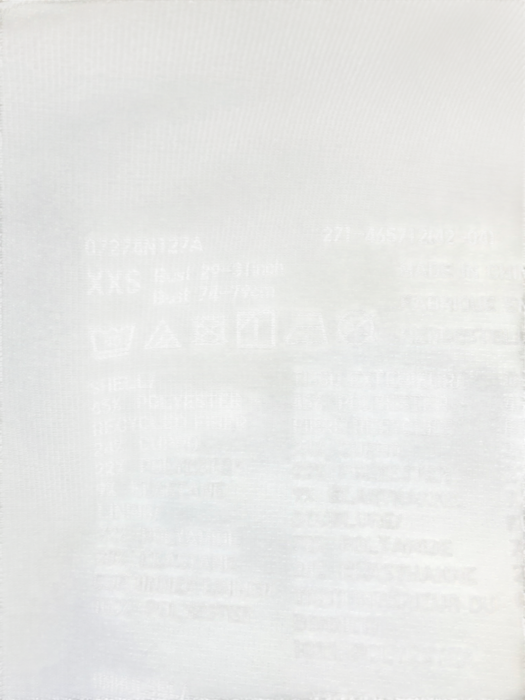 Uniqlo White Padded Vest Top UK XXS