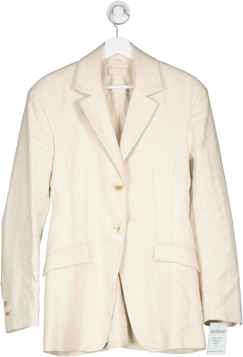 Holzweiler Voyage Single-breasted Blazer In Nude UK S