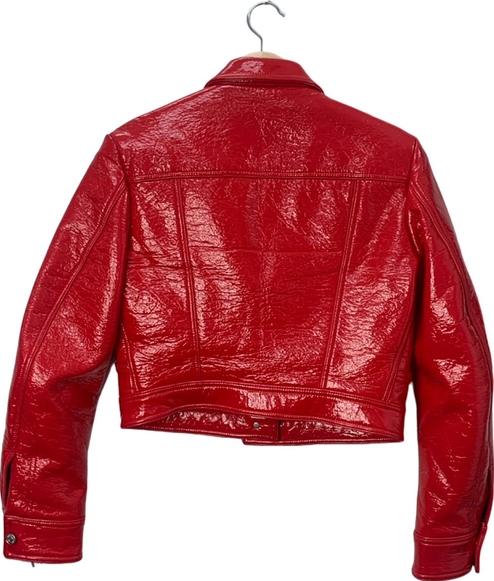 Diesel Red G-Magnolia Coated Jacket UK M
