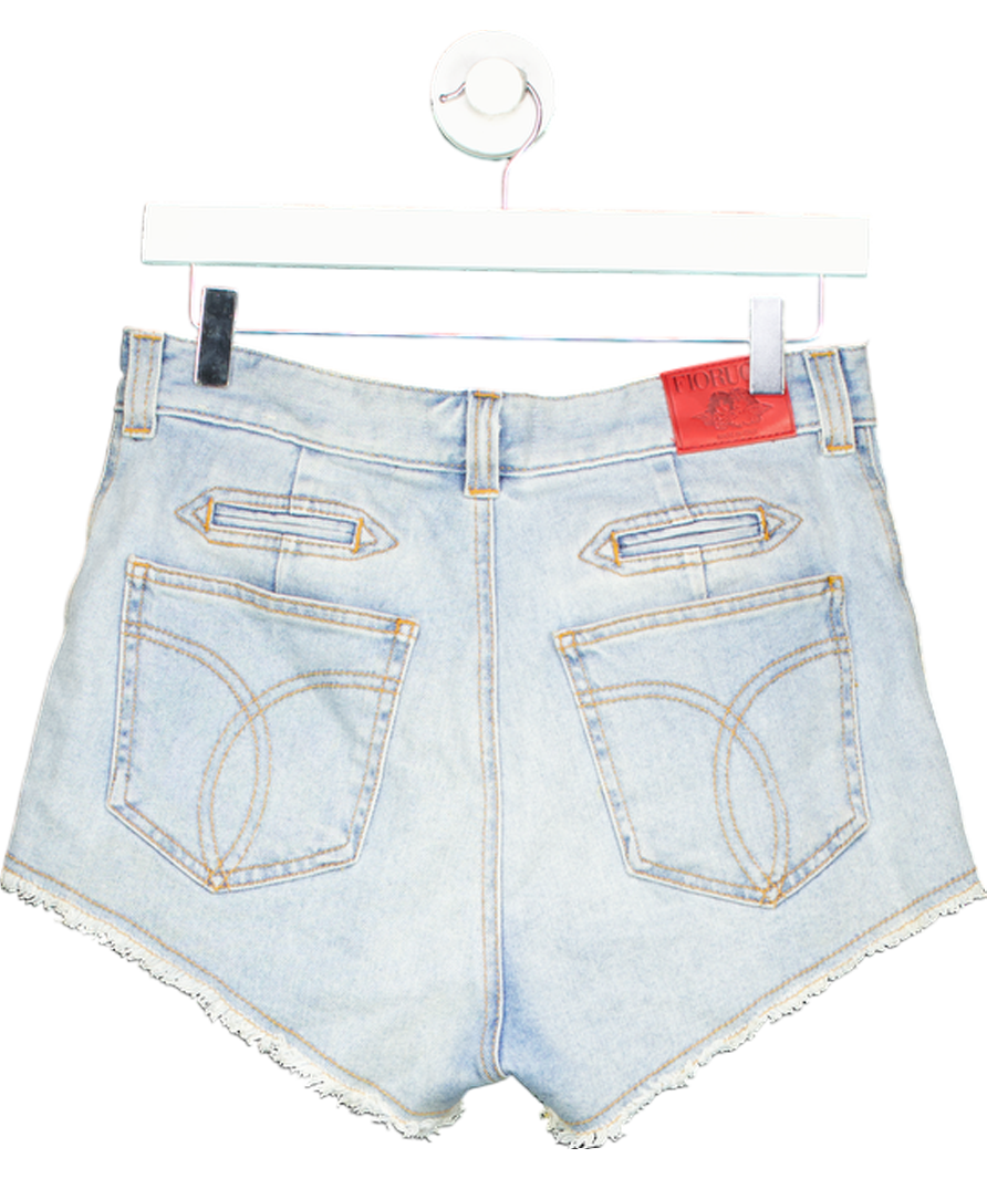 FIORUCCI Blue Fiorucci Angels Patch High Rise Denim Shorts W29