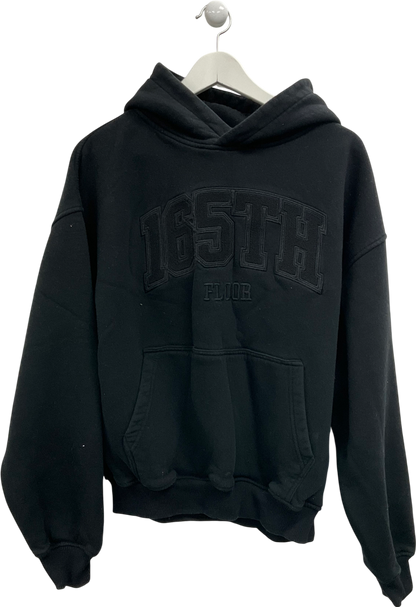 165th Floor Black Varsity Hoodie UK S