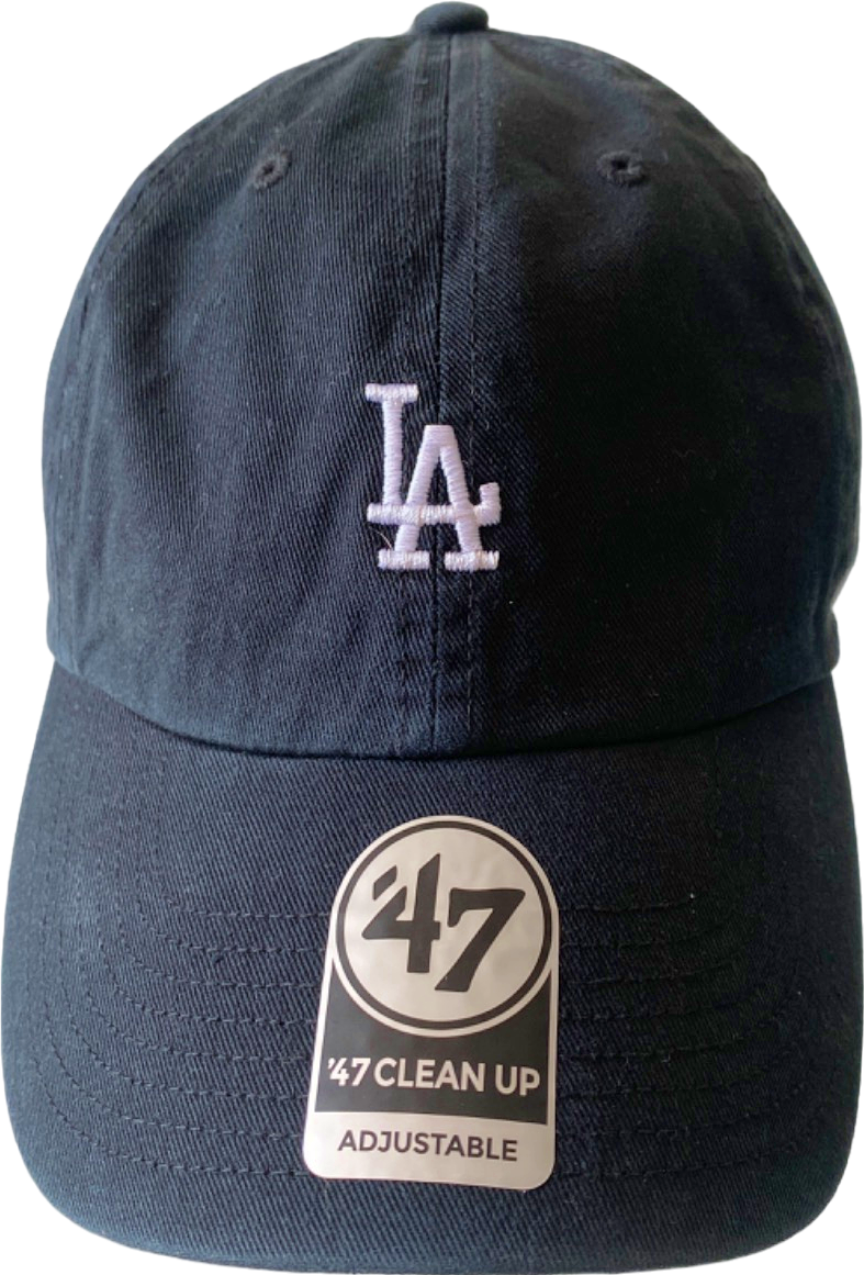 '47 Brand Black LA Dodgers Clean Up Adjustable Cap