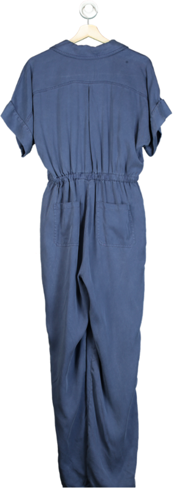 Oliver Bonas Blue Lyocell Utility Jumpsuit UK 18