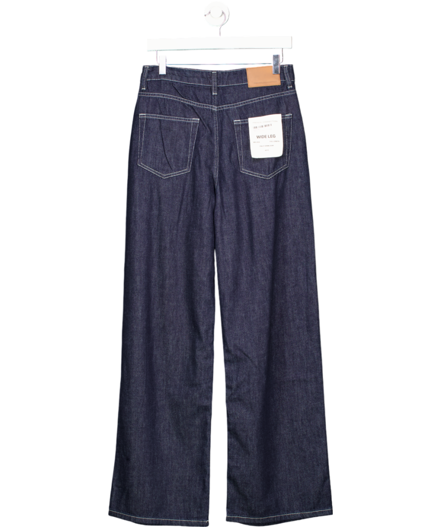 French Connection Blue Finley Denim Wide Leg Jeans UK 10
