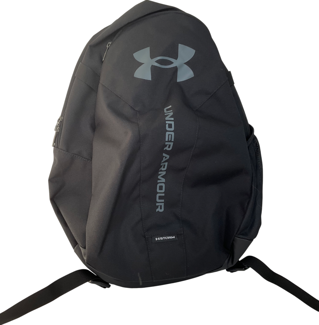 Black Under Armour Unisex's Ua Hustle Lite Backpack One Size