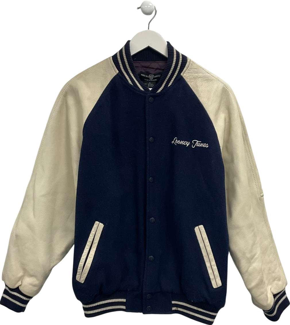 Warner Brothers Blue Looney Tunes Varsity Jacket UK S