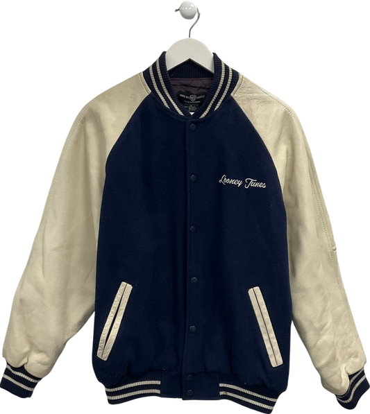 Warner Brothers Blue Looney Tunes Varsity Jacket UK S