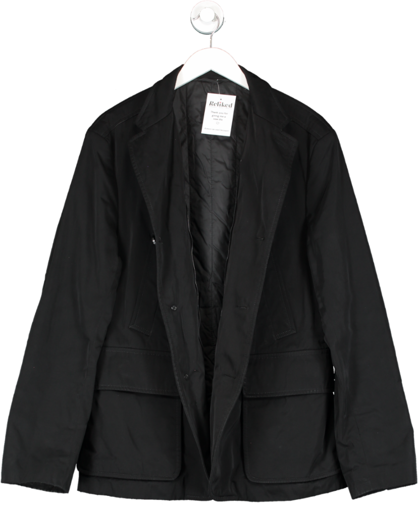 hugo boss Black Slim Fit Coat With Pockets UK XL
