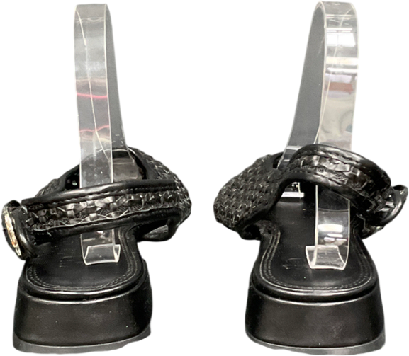 ASOS Leonora Slingback Ballet In Black Weave UK 6 EU 39 👠