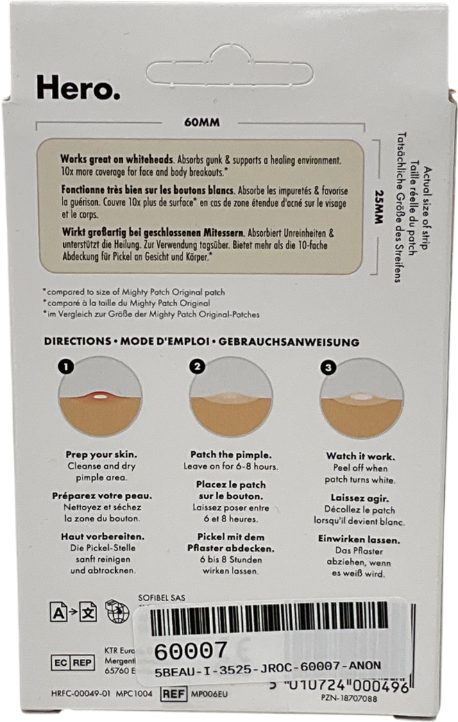 mighty patch Hero Mighty Patch Surface Spot Patches, 10 Hydrocolloid Acne Patches Surface X10