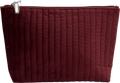 gatineau Burgundy Red Velvet Zipped Cosmetics Bag One Size